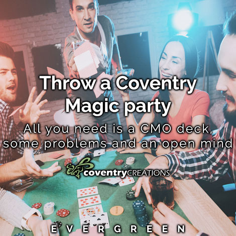 Throw a Coventry Magic party Evergreen blog